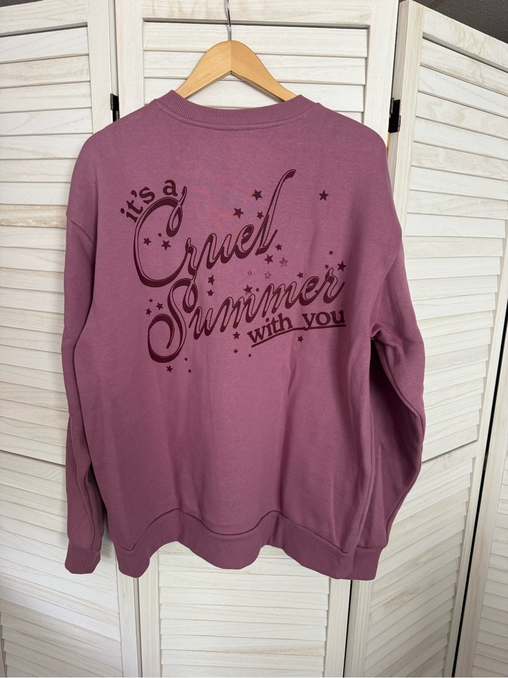 Pink "It's a Cruel Summer" Taylor Swift Crewneck - Picture 2 of 3